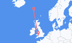 Flights from Faroe Islands to Wales