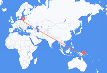 Flights from Port Moresby to Warsaw