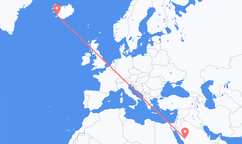 Flights from Medina to Reykjavík
