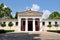 photo of view Old archaeological museum at Olympia, Greece.