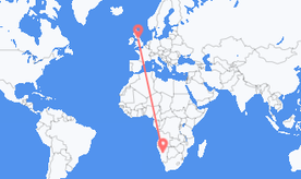 Vuelos de Namibia a Inglaterra