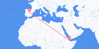 Flights from Djibouti to Spain