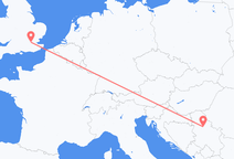 Flights from London to Belgrade