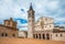 photo of view Spoleto, Italy. Piazza del Duomo square and Spoleto Cathedral, Spoleto, Italy.