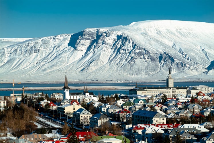 Reykjavik, capital city of Iceland, at winter.jpg