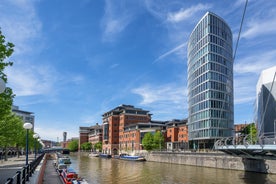 Photo of old Turn Junction, or Deep Cutting Junction where the Birmingham and Fazeley Canal meets the Birmingham Canal Navigation's Main Line Canal, Birmingham, England.