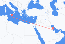 Vols de Dammam à La Valette