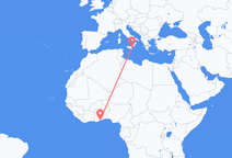 Flights from Accra to Catania