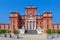 Facade of Racconigi palace - former Savoy house royal residence in Piedmont, Northern Italy.