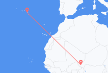 Flyg från Niamey till Ponta Delgada