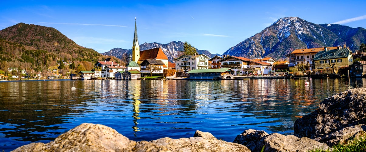 photo of view of lake Tegernsee in Bavaria, Tegernsee, Germany.