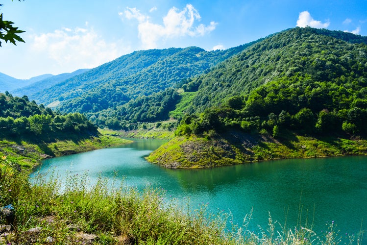 photo of view of Yuvacık Barajı, Kocaeli, İzmit, Turkey.