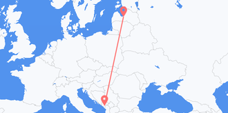 Латвия в Черногорию