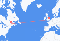 Flights from Quebec City to London