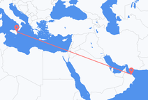 Flights from Muscat to Catania