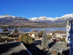 Studio vue sur lac et montagne