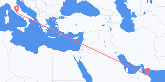 Flights from Oman to Italy