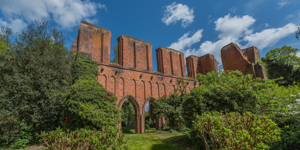 View of the castle in the monastery Hude, Oldenburg, Germany