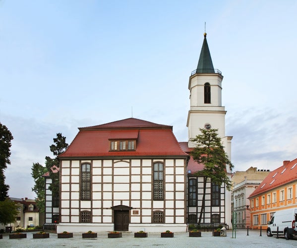 Photo of The Timber-framed Our Lady of Częstochowa church Zielone gora ,Poland.