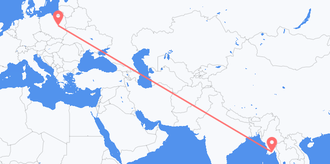 Flüge von Myanmar nach Polen