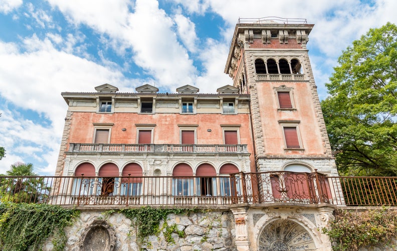 Photo of Villa Toeplitz is on a hill east of Sant Ambrogio of Varese, Italy.