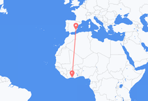 Vluchten van Abidjan naar Murcia