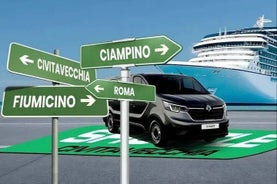 Navette Civitavecchia : transfert privé 1-8 personnes