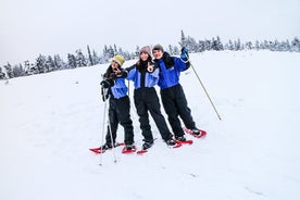 Sneeuwschoentocht voor ijsvissen in Inari-Saariselkä