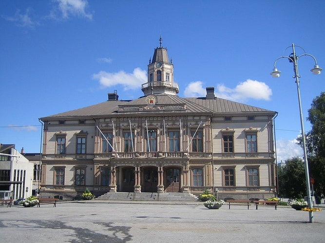 photo of view of the old Town Hall, Jakobstad, Finland.