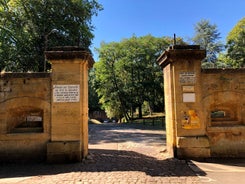 Photo of Metz city view of Petit Saulcy an Temple Neuf and Moselle River in Summer, France.