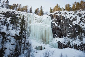 Rovaniemi - Besök till The Frozen Waterfalls of Korouoma