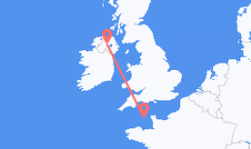 Flights from Guernsey to Northern Ireland