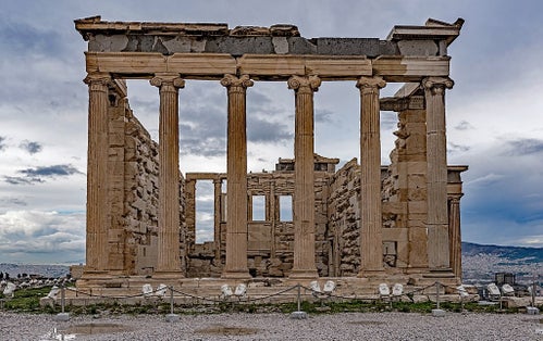 photo of view of Erechtheion Athens, Greece.
