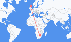 Flights from Lesotho to England