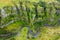 Photo of aerial view of Cheddar Gorge, England.