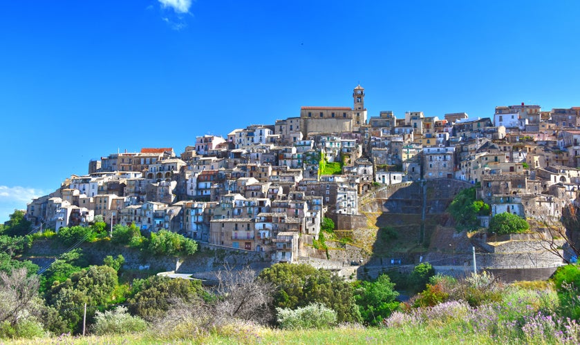 The village of Badolato in the Province of Catanzaro, Calabria, Italy.