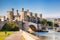 Famous Conwy Castle in Wales, United Kingdom, series of Walesh castles.