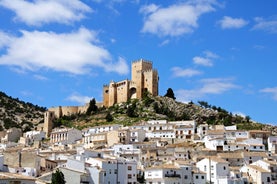 Photo of beautiful view of Santa Pola port and skyline in Alicante of Spain.