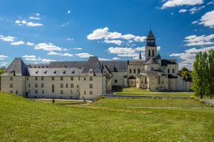 Photo of Tours aerial panoramic view. Tours is a city in the Loire valley of France.