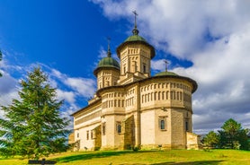 Photo of the Small Square piata mica, the second fortified square in the medieval Upper town of Sibiu city, Romania.