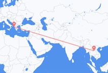 Flyrejser fra Vientiane til Korfu