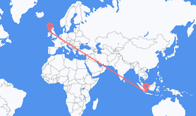 Flights from Indonesia to Northern Ireland