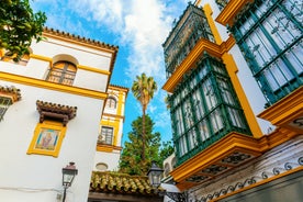 Photo of panoramic aerial view of Malaga on a beautiful summer day, Spain.