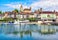 Photo of Rapperswil-Jona historical Old town and castle on Zurich lake, Switzerland.