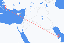从巴林島飞往科斯岛的航班