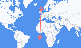 Flights from St. Helena to England