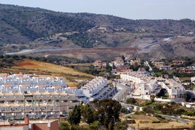 Photo of aerial view of Benalmadena coastal town in Andalusia in southern Spain.