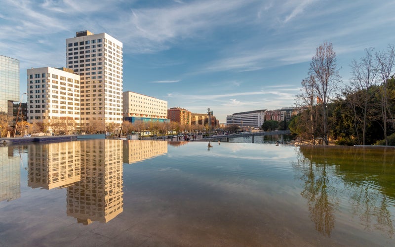 Photo of Sabadell urban cityscape. Centre city Spain 