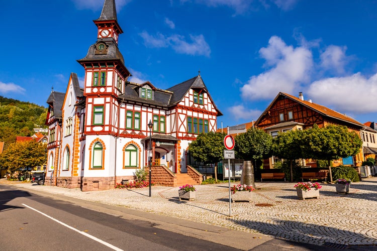 Autumn cycle tour on the high trail of the Thuringian Forest via Oberhof and Suhl - Thuringia - Germany