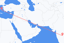 ハイデラバードからミコノス島行きのフライト